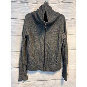 Zip-Up Gray Sweatshirt Jacket Size M